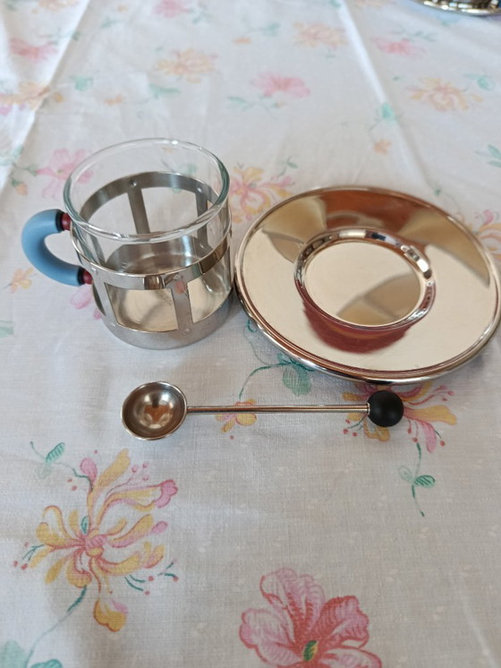 Image 1 of Alessi coffee set, tray and four mugs