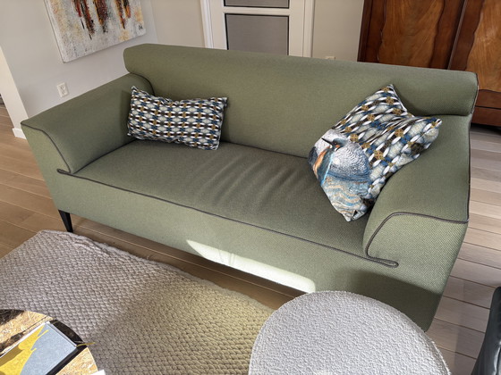 Image 1 of Pode bank leolux olijfgroen 