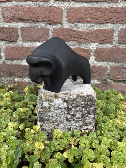 Vintage Brutalistischer Stier / Bison Eisenwerk Rödinghausen – decoratieve objecten, Cast Iron (photo 2 of 5)