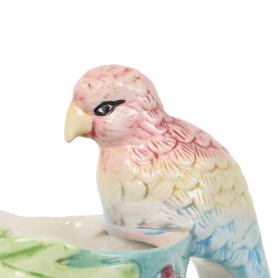 Image 1 of Vintage Parrot Carafe Vase