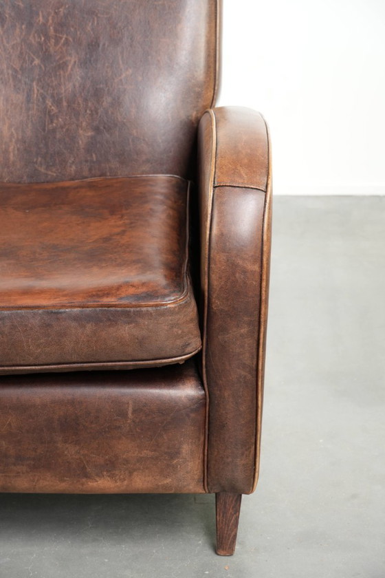 Image 1 of Sessel aus Schaffellleder mit wunderschönem, zeitlosem Design und herrlich warmen Farben