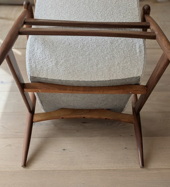Louis van Teeffelen pour la chaise longue WéBé | années 1960 – Fauteuils, Textile, Wood (photo 13 of 14)