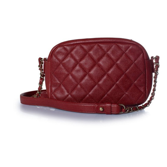 Image 1 of Chanel, Red leather business affinity camera case