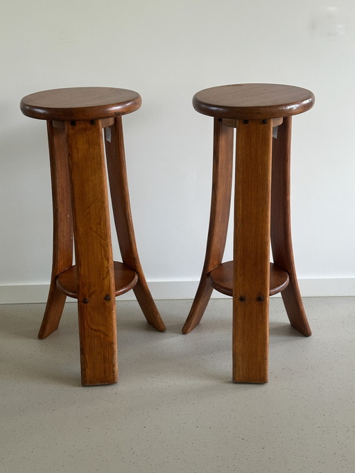 Vintage brutalist barstool - bar stool - stool