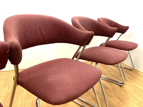Image 1 of Set of 4 Chrome Armchairs, 1970s, Czechoslovakia