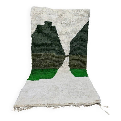 Tapis berbère vert en laine 140/260cm