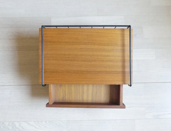 Image 1 of Console murale avec tiroir, étagère pour téléphone, meuble d'entrée, bois, Ilse Möbel UK2aeb