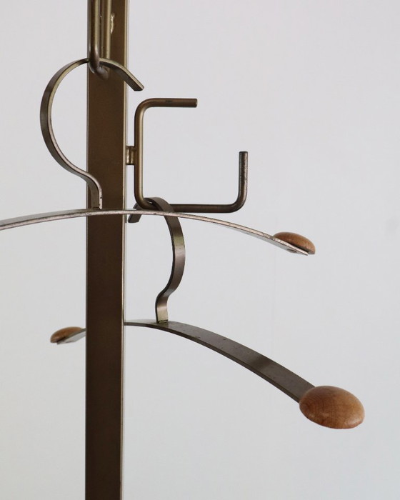 Image 1 of Vintage Bony Design Coat Rack With Coat Hangers