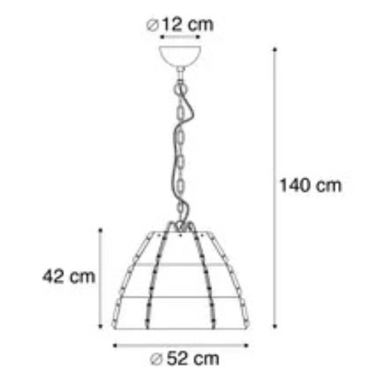 Image 1 of Copper pendant lamp, brand Qazqa