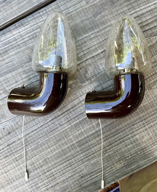 Ser, 2 piece wall light, bathroom, seventies.