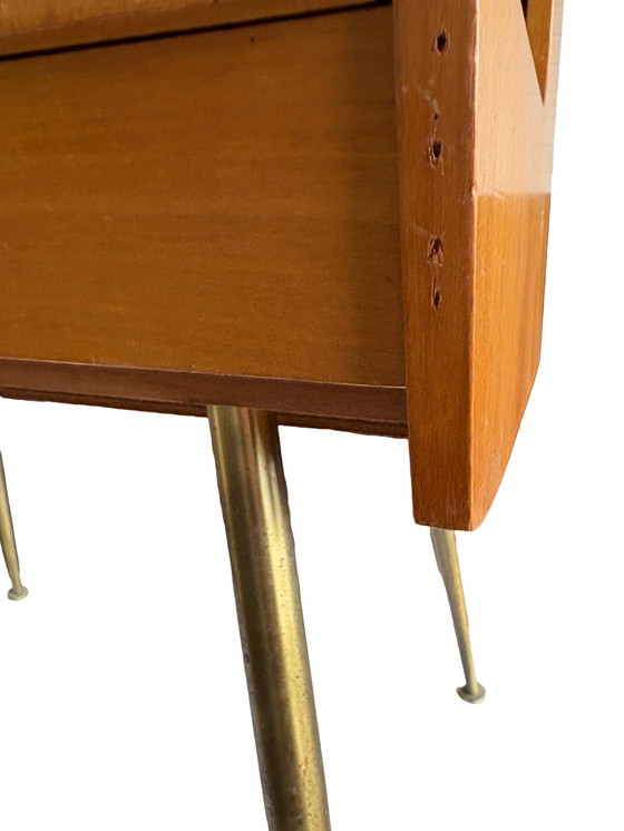 Image 1 of Toeletta/scrivania di metà secolo con specchio – Jese Möbel – Germania – anni '50/'60