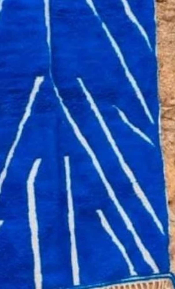 Prachtig blauw Berber vloerkleed 150/250cm – Vloerkleden en tapijten, Wool (photo 3 of 5)