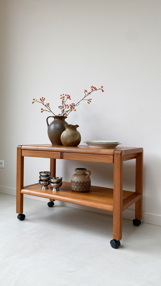 Image 1 of Vintage Teak Houten Salontafel / Bijzettafel Van Salling Stolefabrik