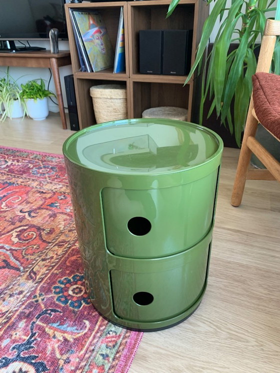 Image 1 of Green Kartell Componibili Cupboard - 2 Compartments