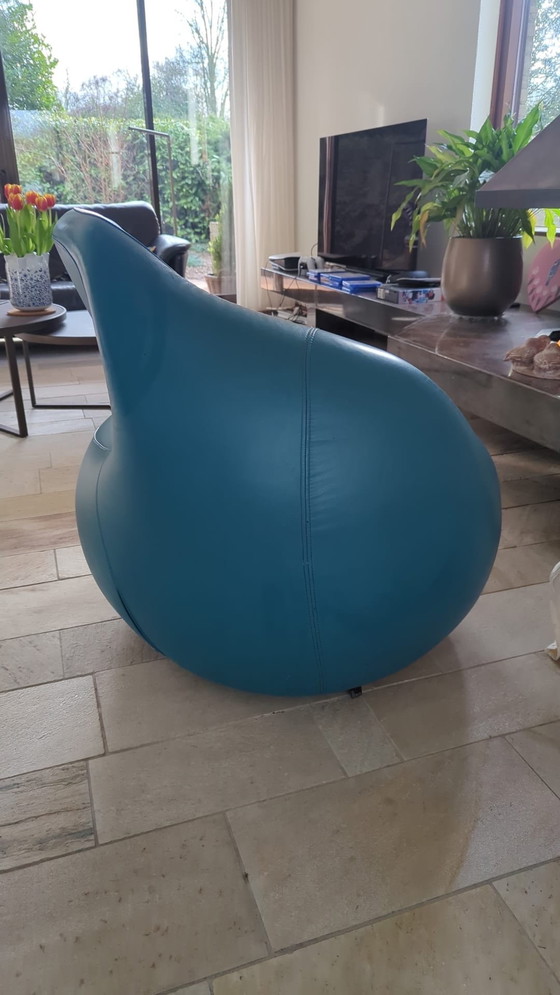 Image 1 of Bellissima poltrona Leolux Swan in pelle! (Girevole)