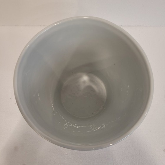 Image 1 of Floral design cache pot, Limoges porcelain, 60&#39;s - France