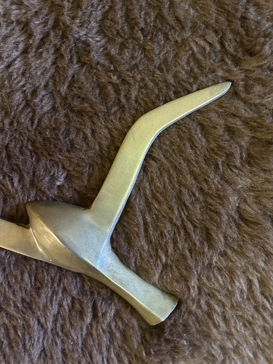 Image 1 of 2 koperen/ messing wand vogels 