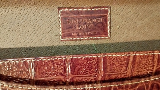 Image 1 of Gianfranco Lotti Florence, Krokodillenkoffertje, Italië, ca. 1980-1990