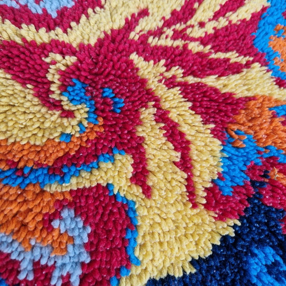 Arazzo da parete vintage in lana Pavone Anni '70 – Decorazioni murali, Wool (photo 3 of 5)