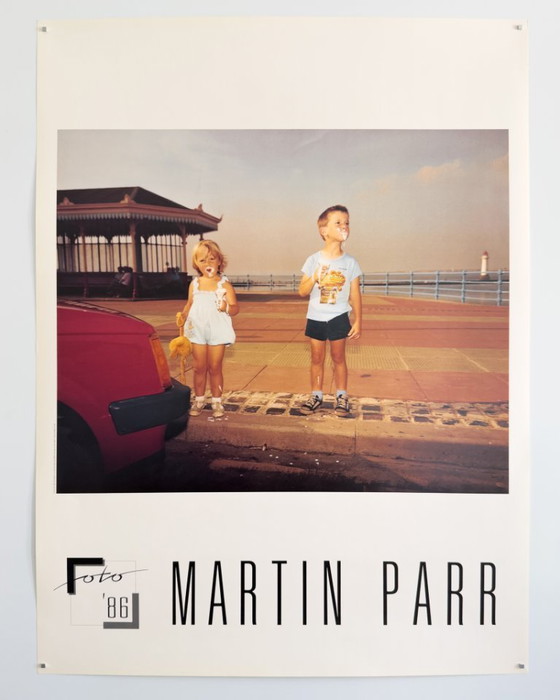 Image 1 of 📷 Martin Parr – Foto '86 – 1986 – Original Poster | British seaside documentary in brash mid‑80s color | 80 × 60 cm