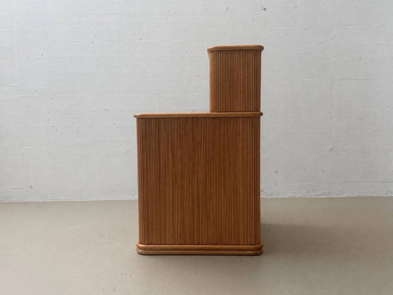 Scrivanie vintage con ripiano e struttura scanalata, anni '90 – Wood (photo 6 of 14)