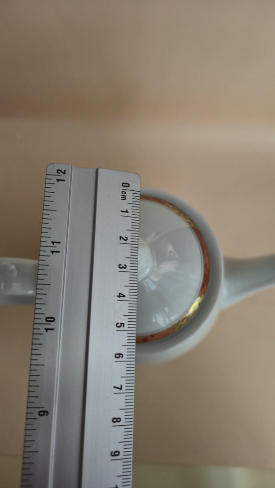 Image 1 of 
Bruno Evrard porcelain coffee pot - Chalet model - fine gilding