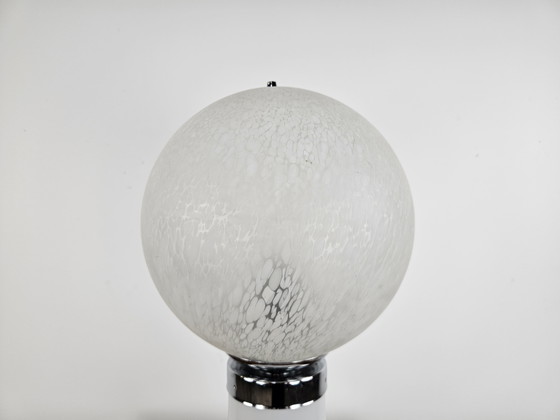 Image 1 of Mid-Century Murano Glass Table Lamp with Two Lights, 1970