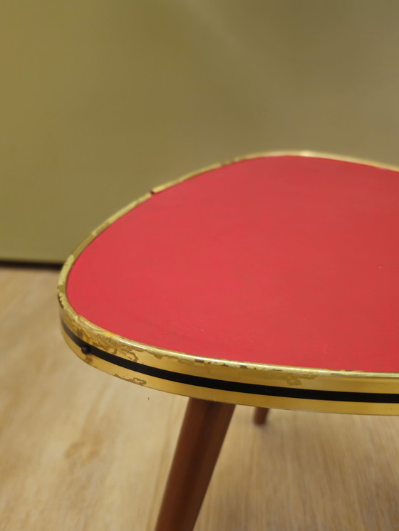 Image 1 of Vintage Plant Table Side Table Red