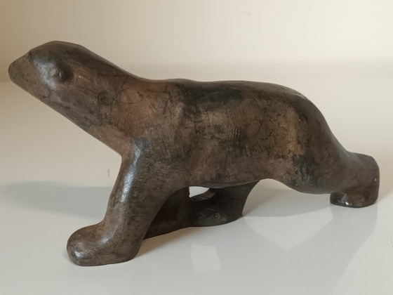 Image 1 of Orso polare in bronzo Pierre Chenet