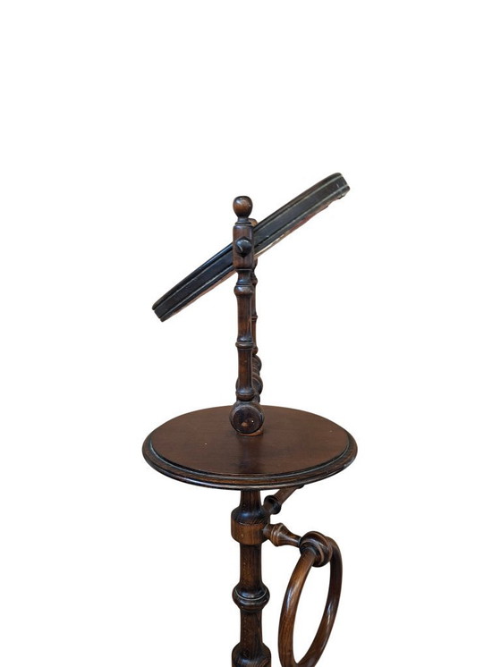 Image 1 of Elegante Badezimmer-Stehlampe aus Buche