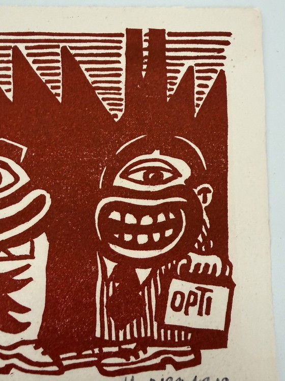 Image 1 of Hervé Di Rosa Siebdruck Gravur Grafikdesign Invader