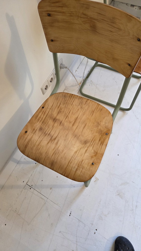 Sedie scolastiche finlandesi vintage - Restaurate – Sgabelli, Iron, Wood (photo 6 of 9)