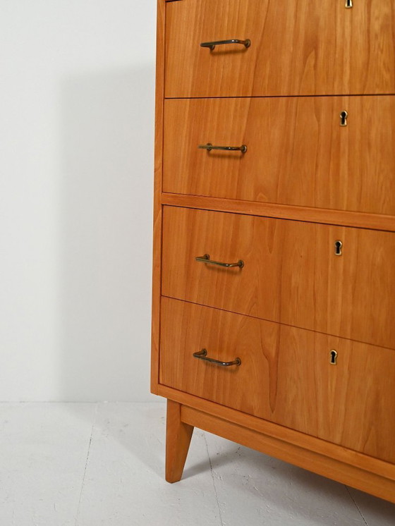 Image 1 of Scandinavian elm chest of drawers, 1950s