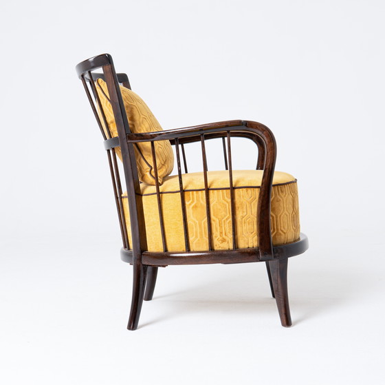 Image 1 of 2x Hungarian Art-Deco Armchairs 1920s