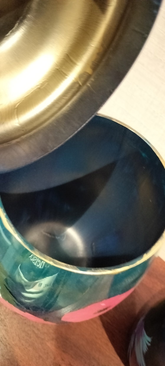 2 Glass Jars - Hand-Painted – Vases (photo 11 of 12)