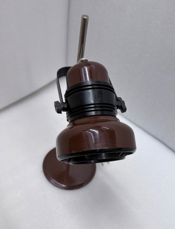 Image 1 of Lampada da tavolo ungherese vintage marrone di Elektrofem, anni '70