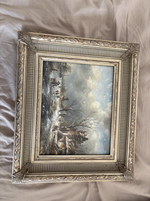 Classic winter scene