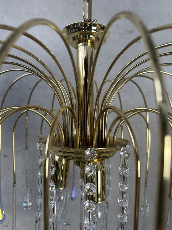 Image 1 of Lustre Hollywood Regency en forme de larme - Massif