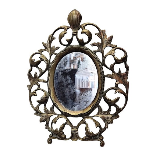 Antique Italian Bronze Mirror – Early 19th Century – spiegels