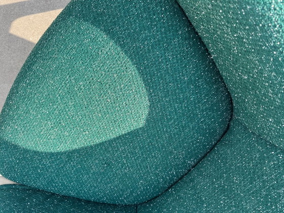 CASSINA P22 Armchair + Ottoman design PATRICK NORGUET green | ash – Textile (photo 12 of 14)