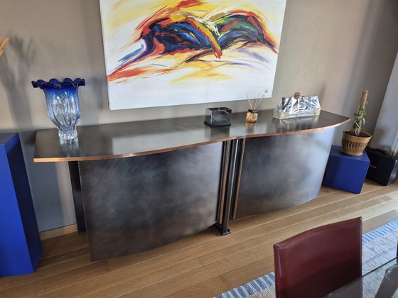 Image 1 of Exclusive Belgochrom design sideboard – top Belgian design
