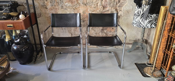 Image 1 of Mart STAM (1899-1986) - Paire de fauteuils Bauhaus S34 - 1970