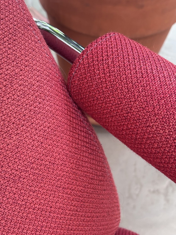 Gelderland 400 Draaifauteuil – Jan des Bouvrie – Rood – Vintage Design – Draaistoelen, Textile, Wool (photo 4 of 6)