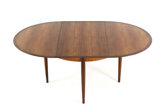 Image 1 of Lübke Table à manger ronde extensible 'Nuthetal' Vintage