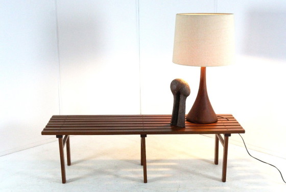 Vintage Wooden Slatted Bench 'Odijk' Midcentury – Benches (photo 14 of 15)