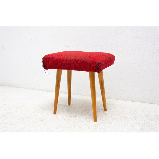 Image 1 of Mid century upholstered footrest, Czechoslovakia 1960s