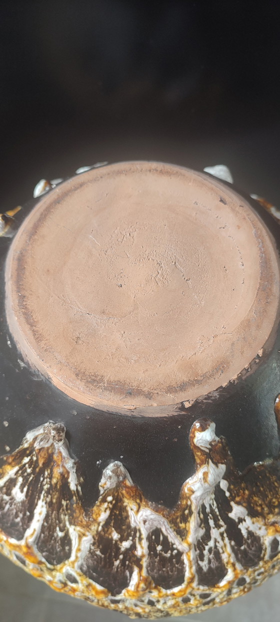 Image 1 of Large "Fat Lava" Volcanic Bowl - A Character Piece (1960/70)