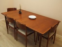 Tavolo in teak, design danese, anni '60, designer: Arne Vodder, produttore: Sibast