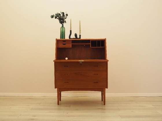 Image 1 of Teakhouten secretaire, Deens design, jaren 60, ontwerper: Arne Wahl Iversen, fabrikant: Vinde Møbelfabrik