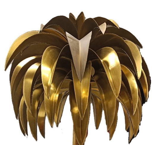 Large Maison Jansen Palm Lamp – 185 cm – Christian Tecoueyres – Original